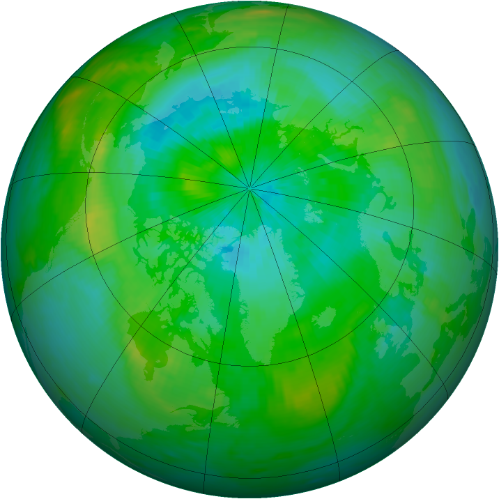 Arctic ozone map for 06 September 1980